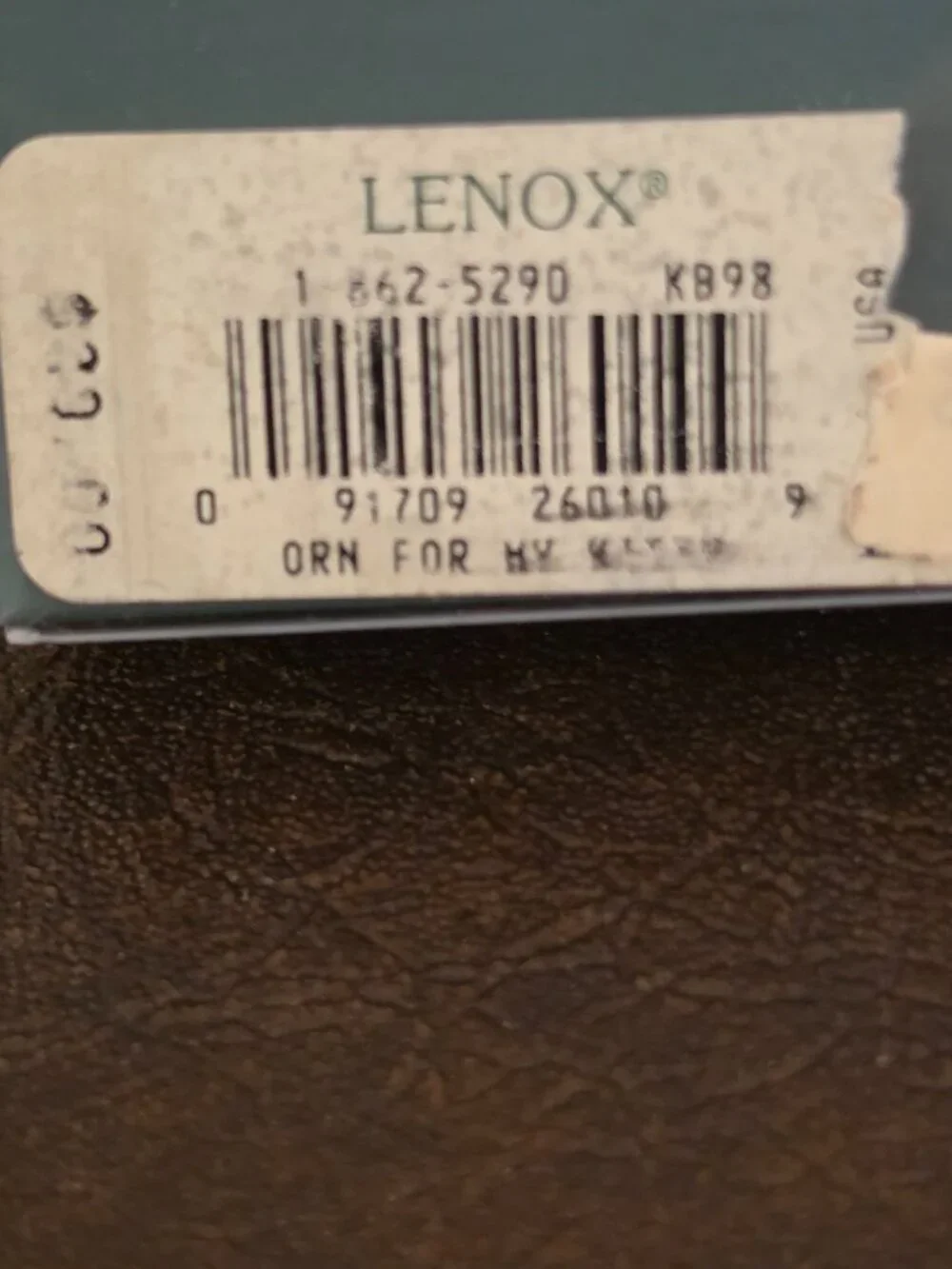 Lenox For My Kitty Porcelain Christmas Ornament